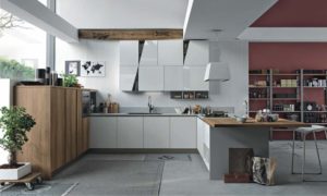 Cucina a vista 21 cucina di design con ante oblique