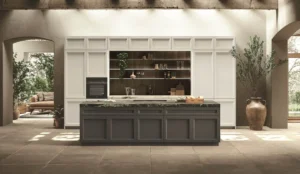 Cucina contemporanea Stosa Palio con ampia isola centrale