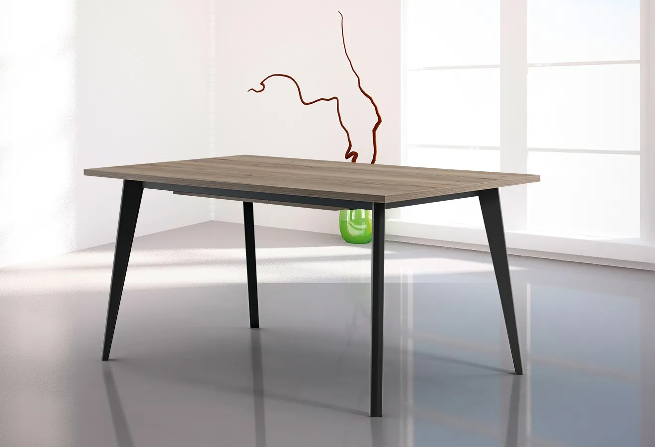 Tavoli da cucina 25 Tavolo moderno allungabile Nasso