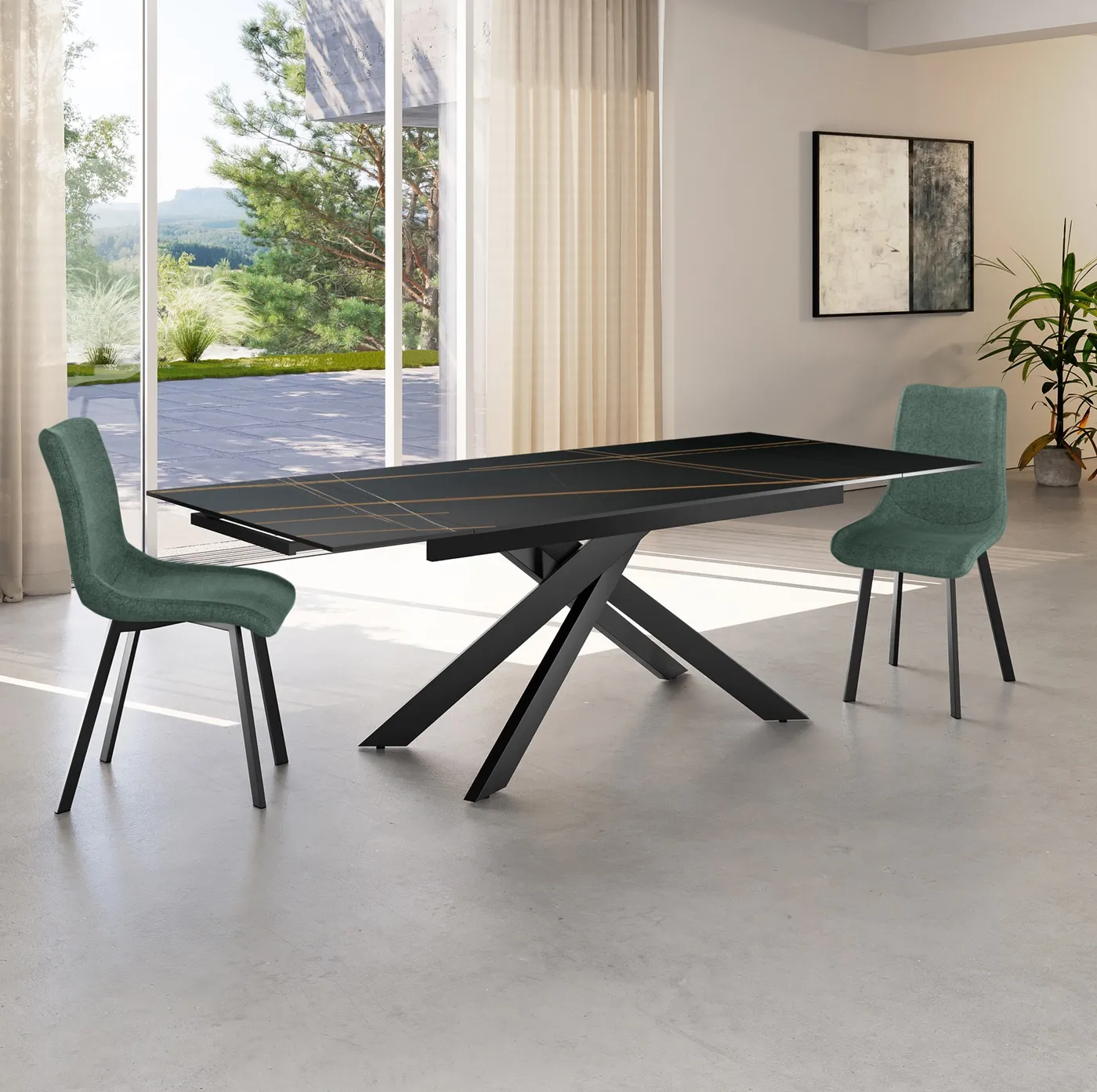 Tavoli da cucina 32 Tavolo moderno in laminato modello Saturno di Stosa cucine