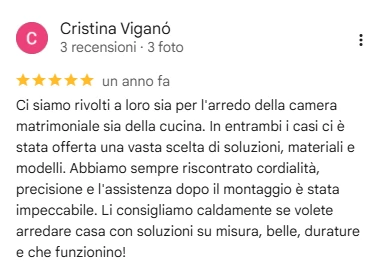 Recensione Google di Cristina Vigan&oacute;, 5 stelle